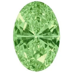 Swarovski Zirconia Oval Pure Brilliance Cut Spring Green(Swarovski Cubic Zirconia Oval Pure Brilliance Cut Spring Green)
