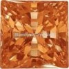 Swarovski Zirconia Square Princess Pure Brilliance Cut Caramel(Swarovski Cubic Zirconia Square Princess Pure Brilliance Cut Caramel)