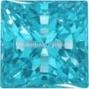 Swarovski Zirconia Square Princess Pure Brilliance Cut Mint Green(Swarovski Cubic Zirconia Square Princess Pure Brilliance Cut Mint Green) -BlueStreak Crystal Shop Swarovski Zirconia Square Princess Pure Brilliance Cut Mint Green