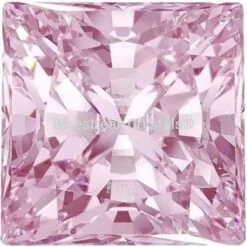 Swarovski Zirconia Square Princess Pure Brilliance Cut Purplish Pink(Swarovski Cubic Zirconia Square Princess Pure Brilliance Cut Purplish Pink)